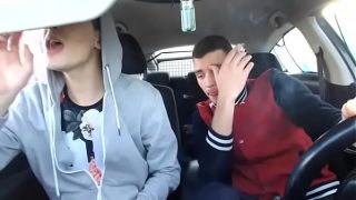 Hot midday bareback fuck in the car