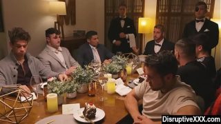 Rich gay guy invites his ex boyfriends for gangbang